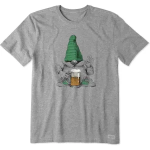 Men's Gnome w Beer Short Sleeve Tee Life is Good