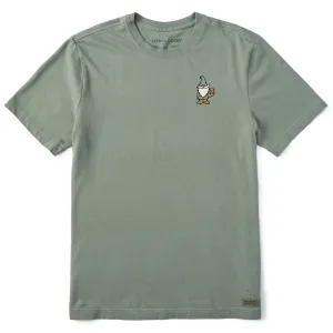 Men's Gnome with Beer Short Sleeve Crusher Tee Life is Good