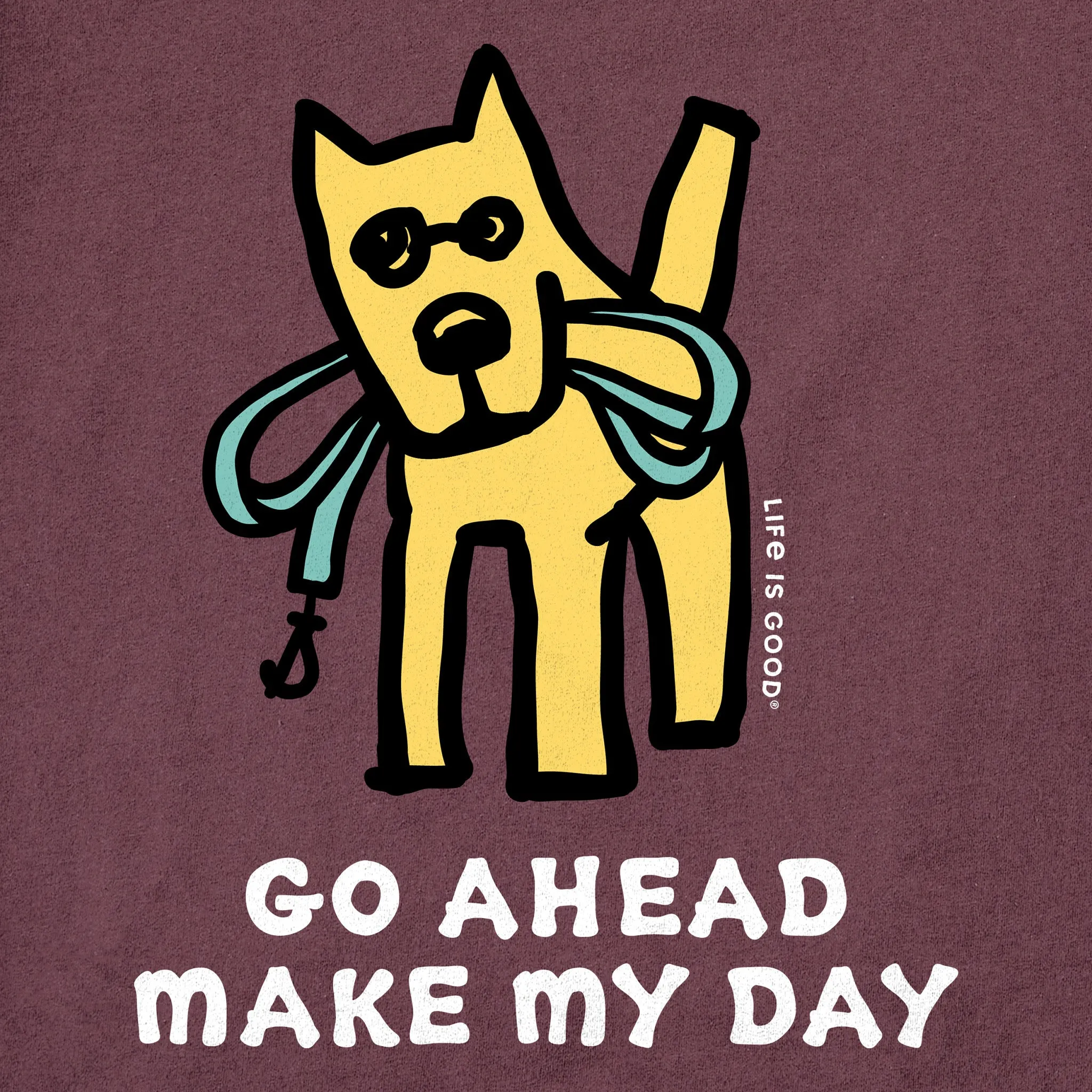 Men's Go Ahead Make My Day Short Sleeve Tee Life is Good