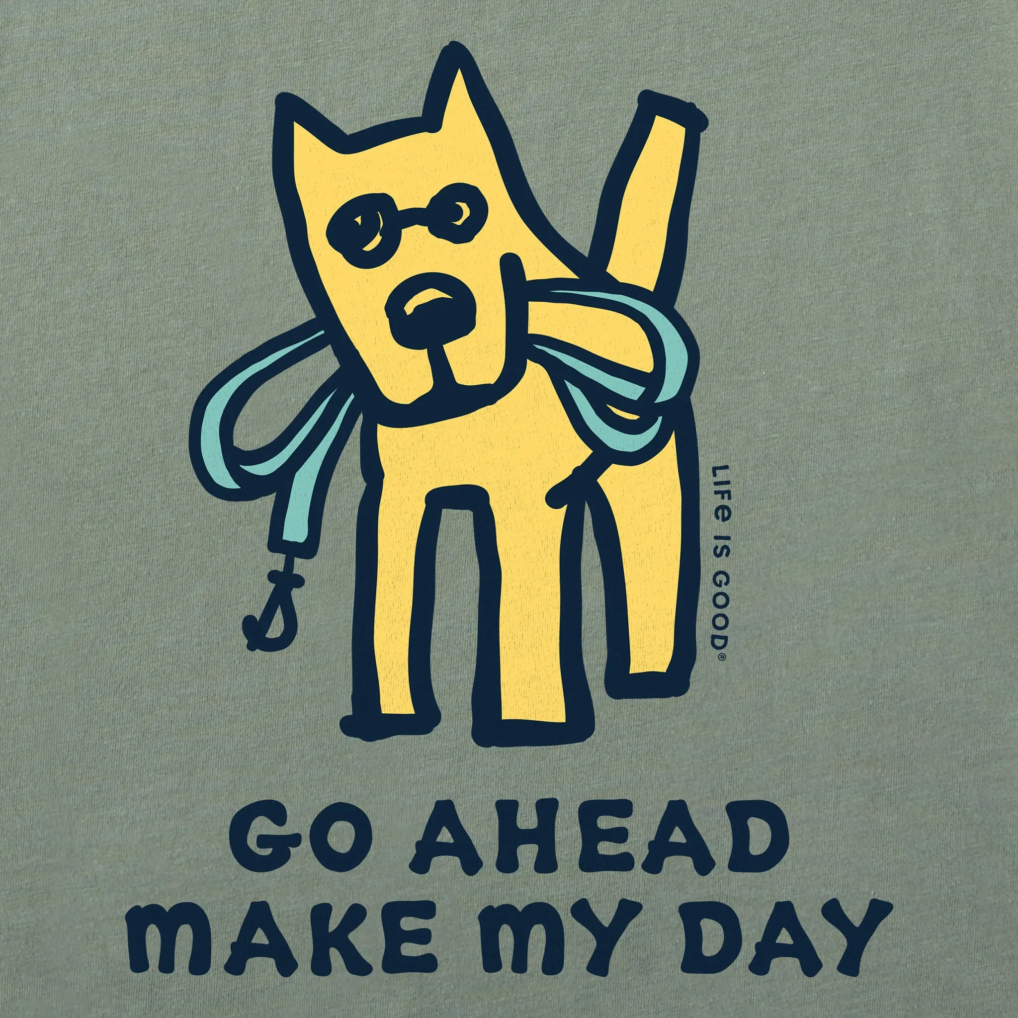 Men's Go Ahead Make My Day Short Sleeve Tee Life is Good