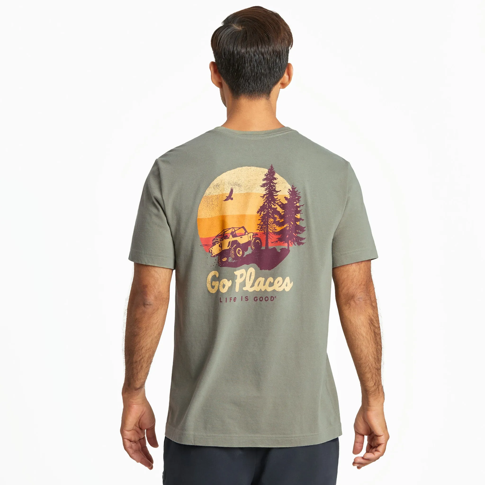 Men's Go Places Short Sleeve Crusher Tee Life is Good