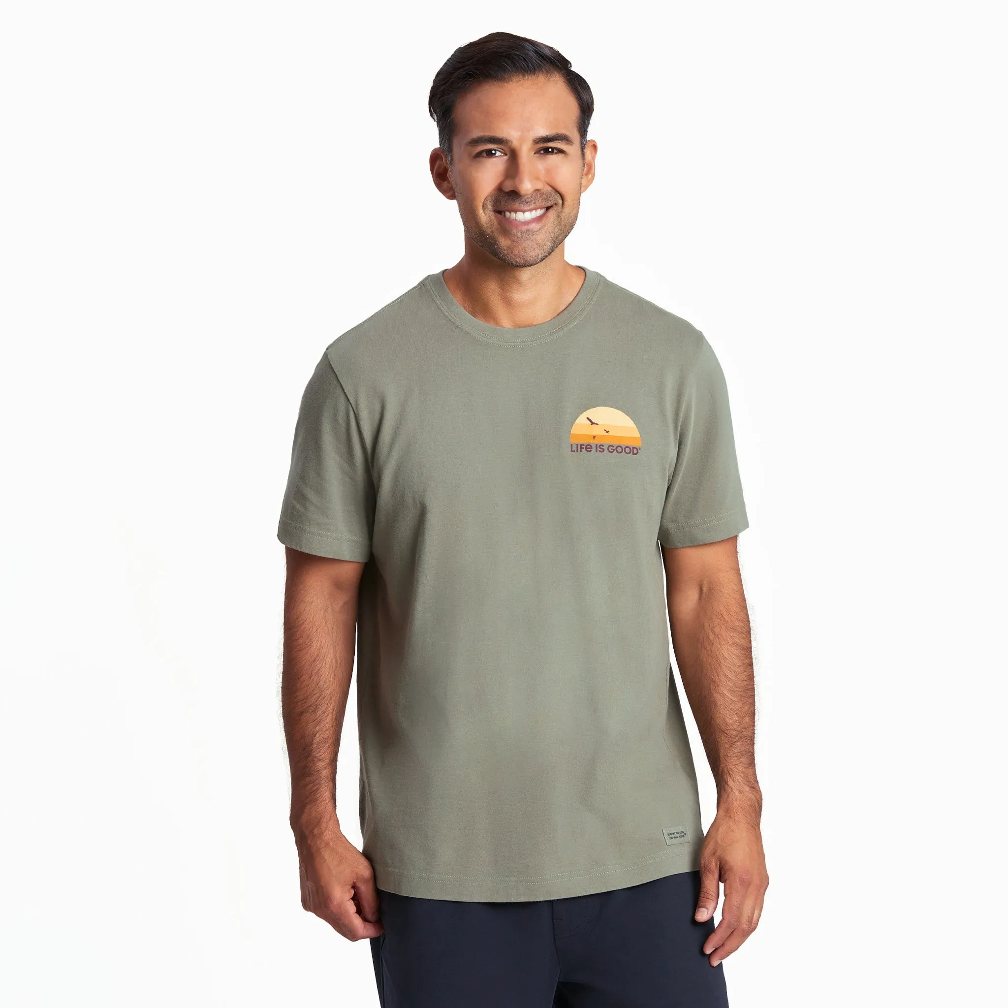 Men's Go Places Short Sleeve Crusher Tee Life is Good