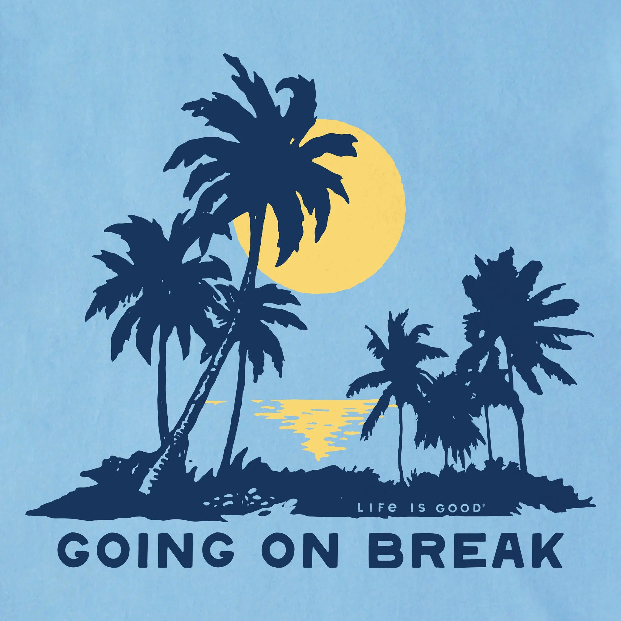 Men's Going on Break Palms Short Sleeve Tee Life is Good
