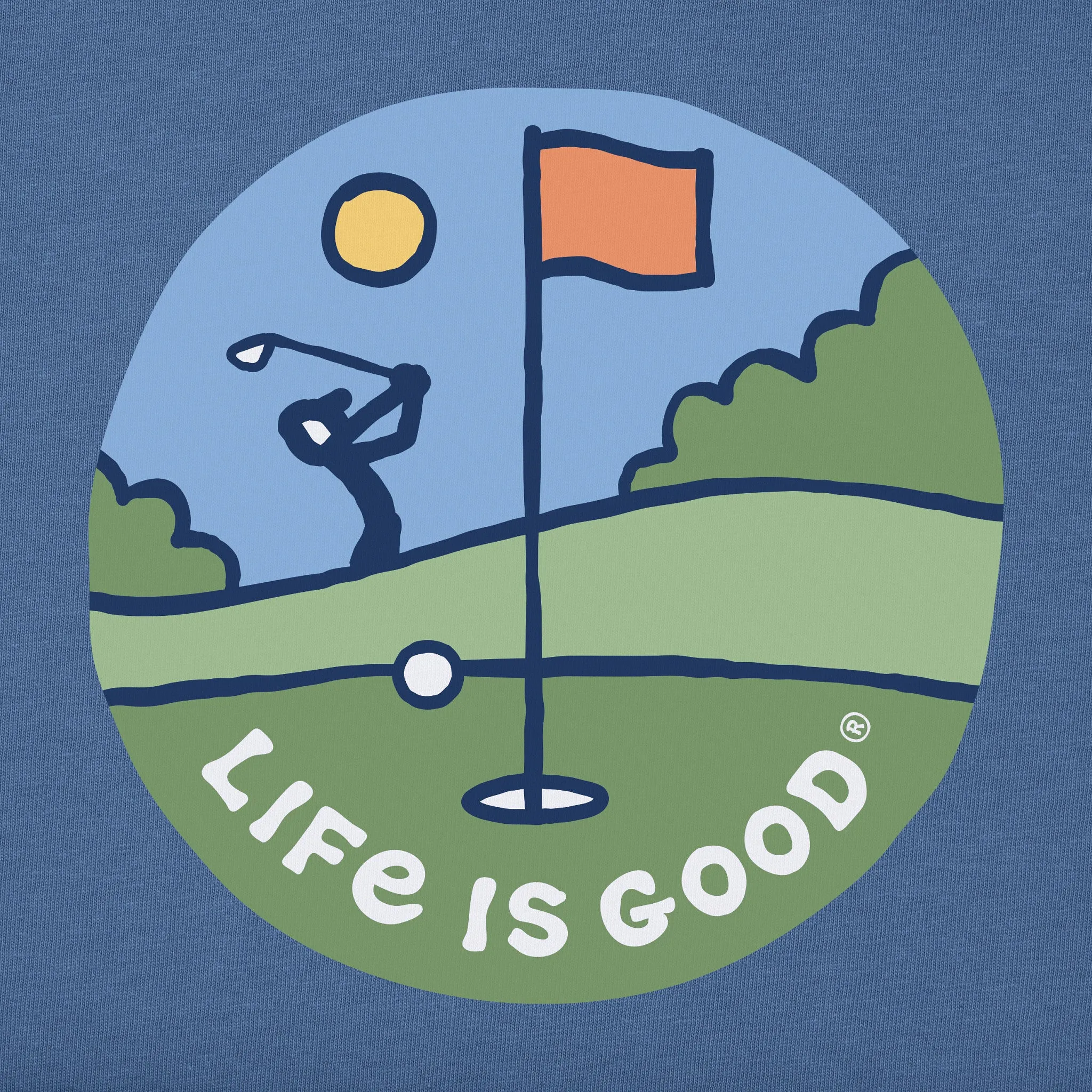 Men's Golf Coin Short Sleeve Tee Life is Good