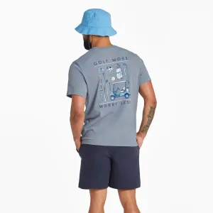 Men's Golf More Worry Less Short Sleeve Crusher-LITE Tee Life is Good