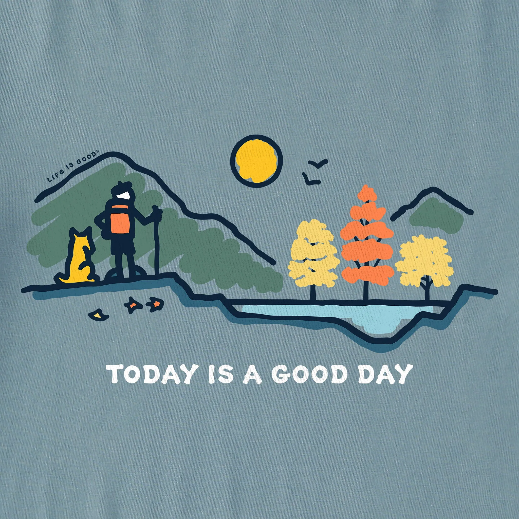 Men's Good Day Fall Vista Short Sleeve Crusher Tee Life is Good