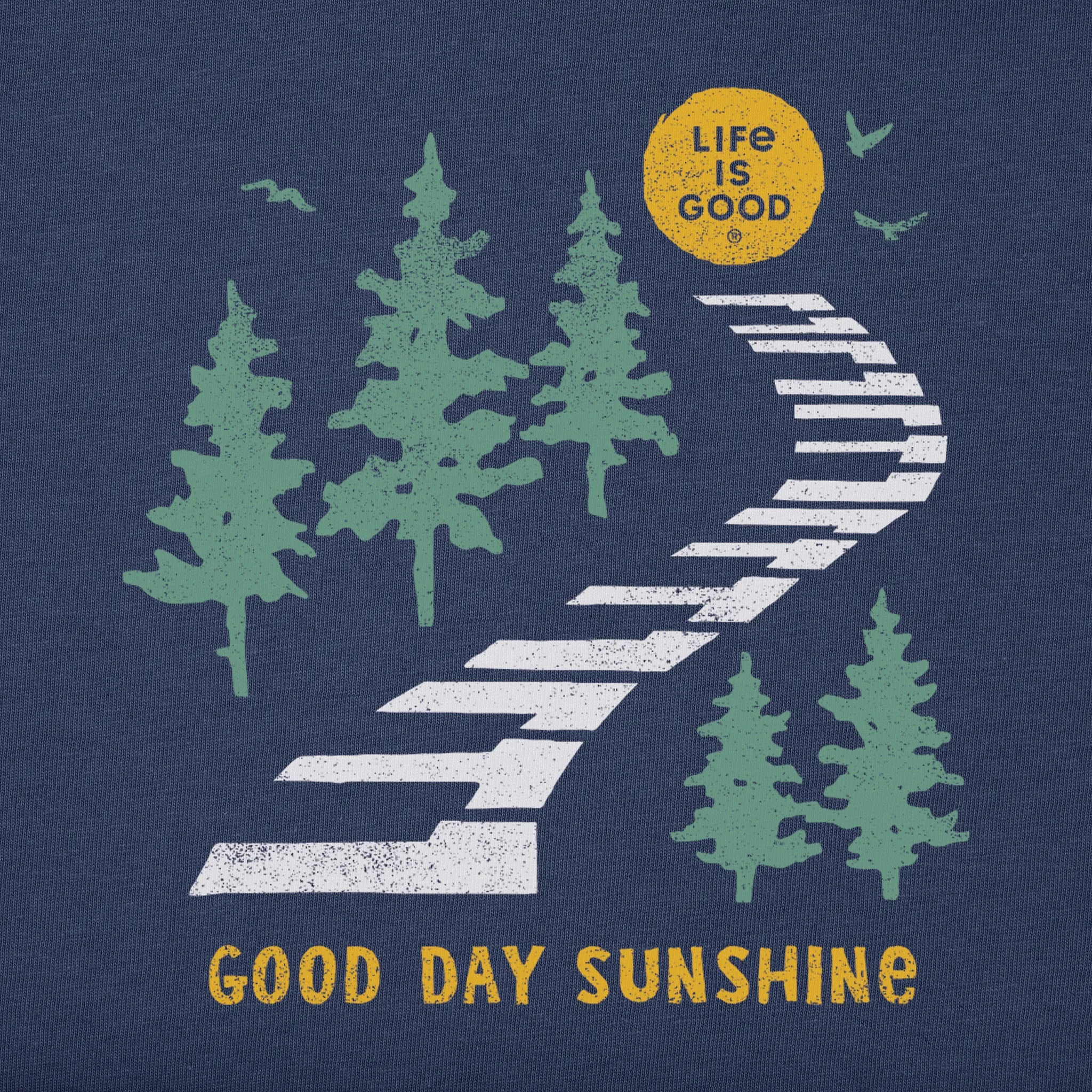 Men's Good Day Sunshine Piano Path Short Sleeve Tee Life is Good