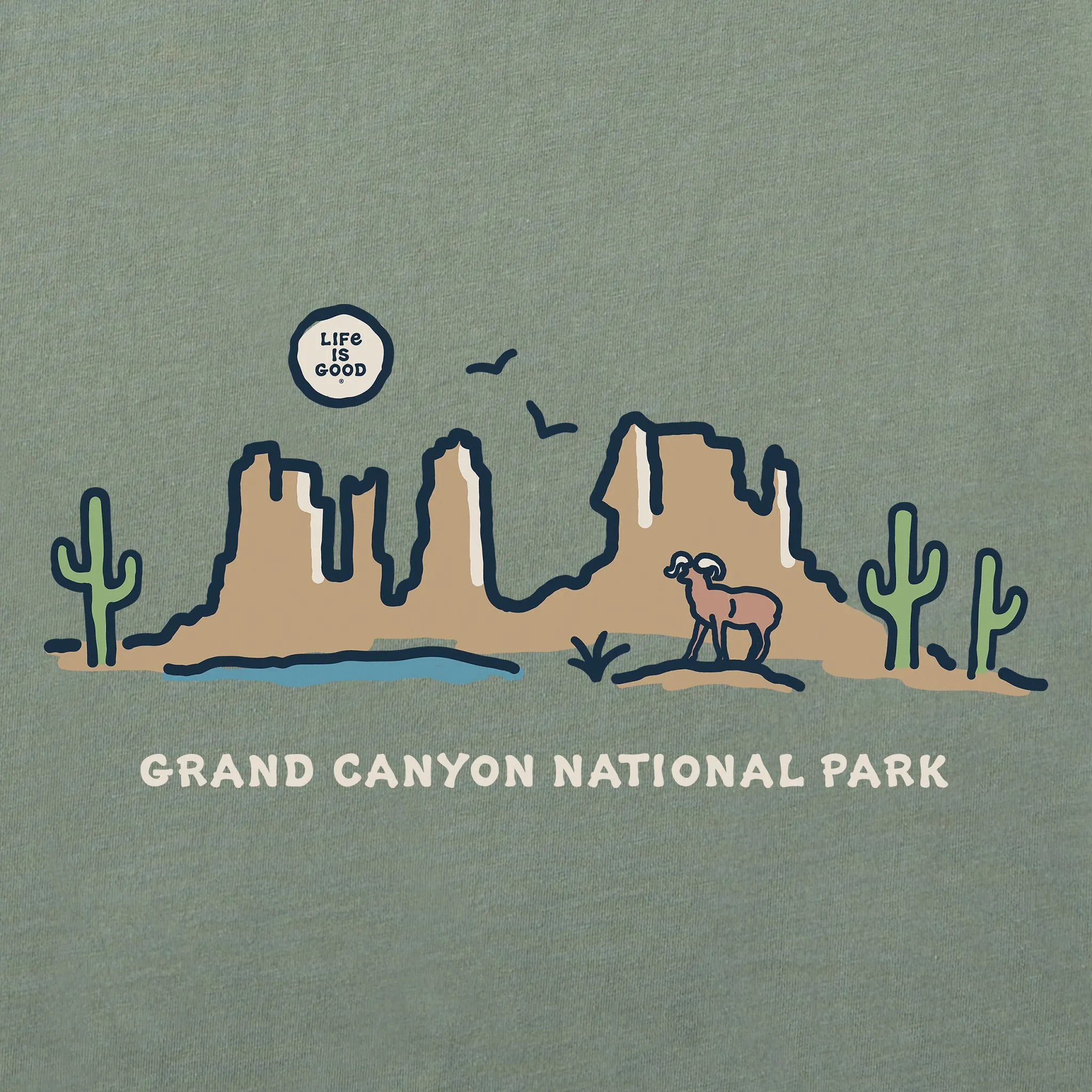 Men's Grand Canyon Vista Short Sleeve Tee Life is Good