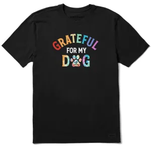 Men's Grateful for my Dog Tie Dye Short Sleeve Tee Life is Good