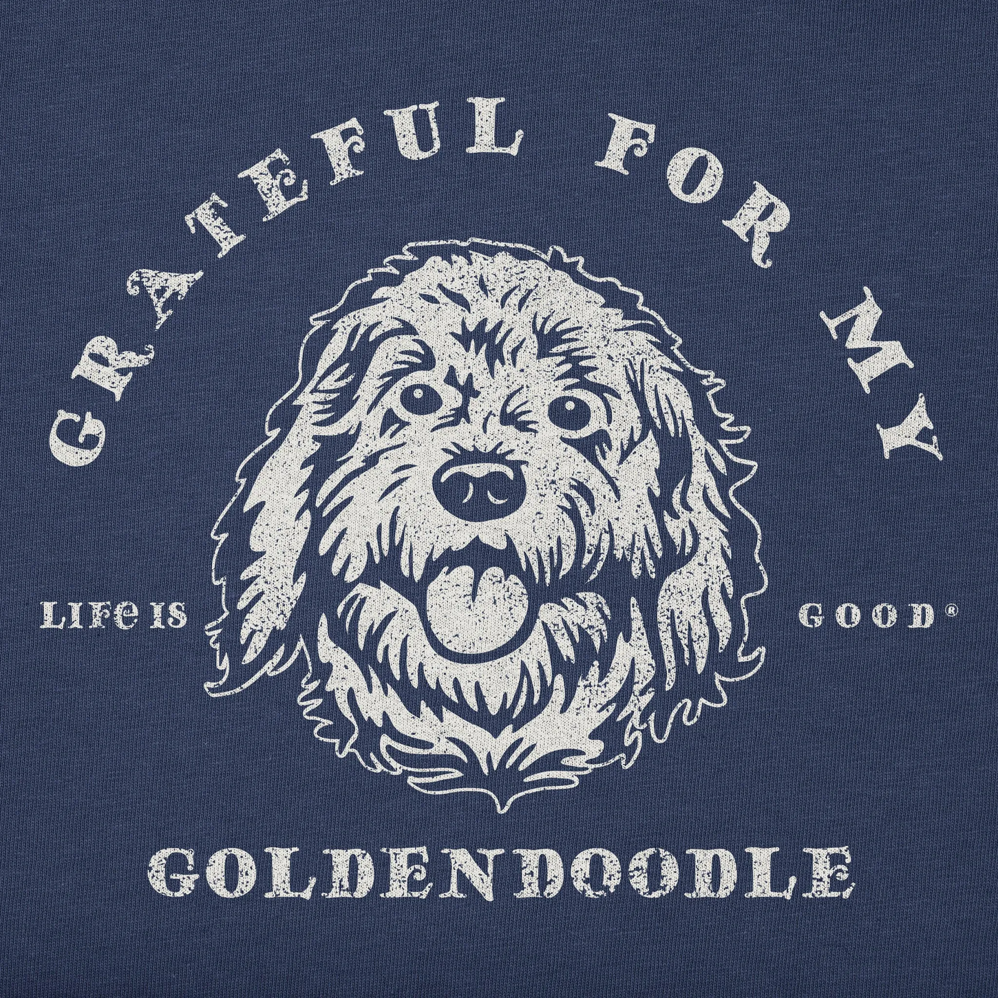 Men's Grateful for my Goldendoodle Short Sleeve Tee Life is Good