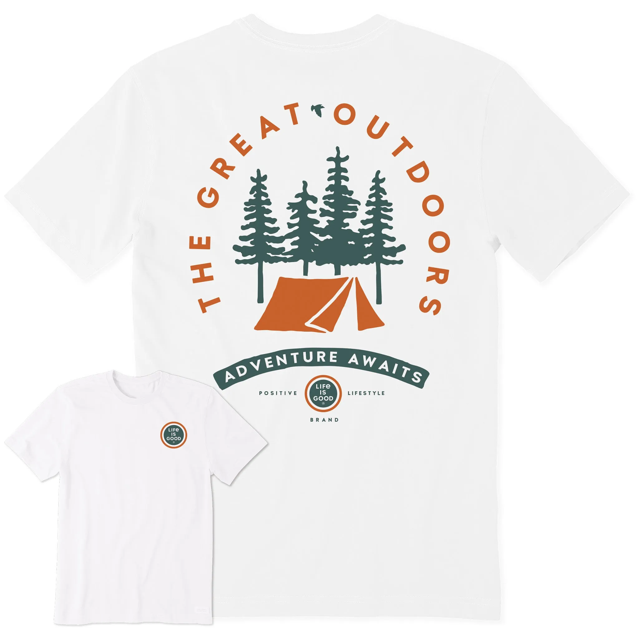 Men's Great Outdoors Short Sleeve Tee Life is Good