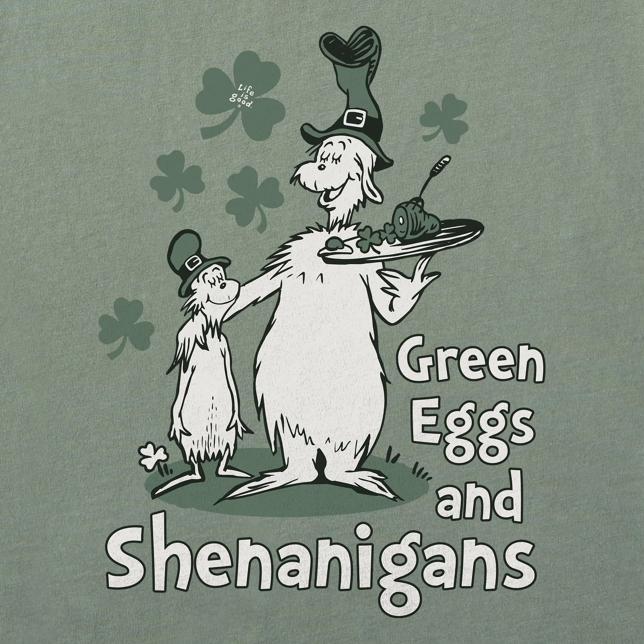 Men's Green Eggs and Shenanigans Short Sleeve Tee Life is Good