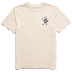 Men's Grill Sergeant Camo Short Sleeve Crusher Tee Life is Good