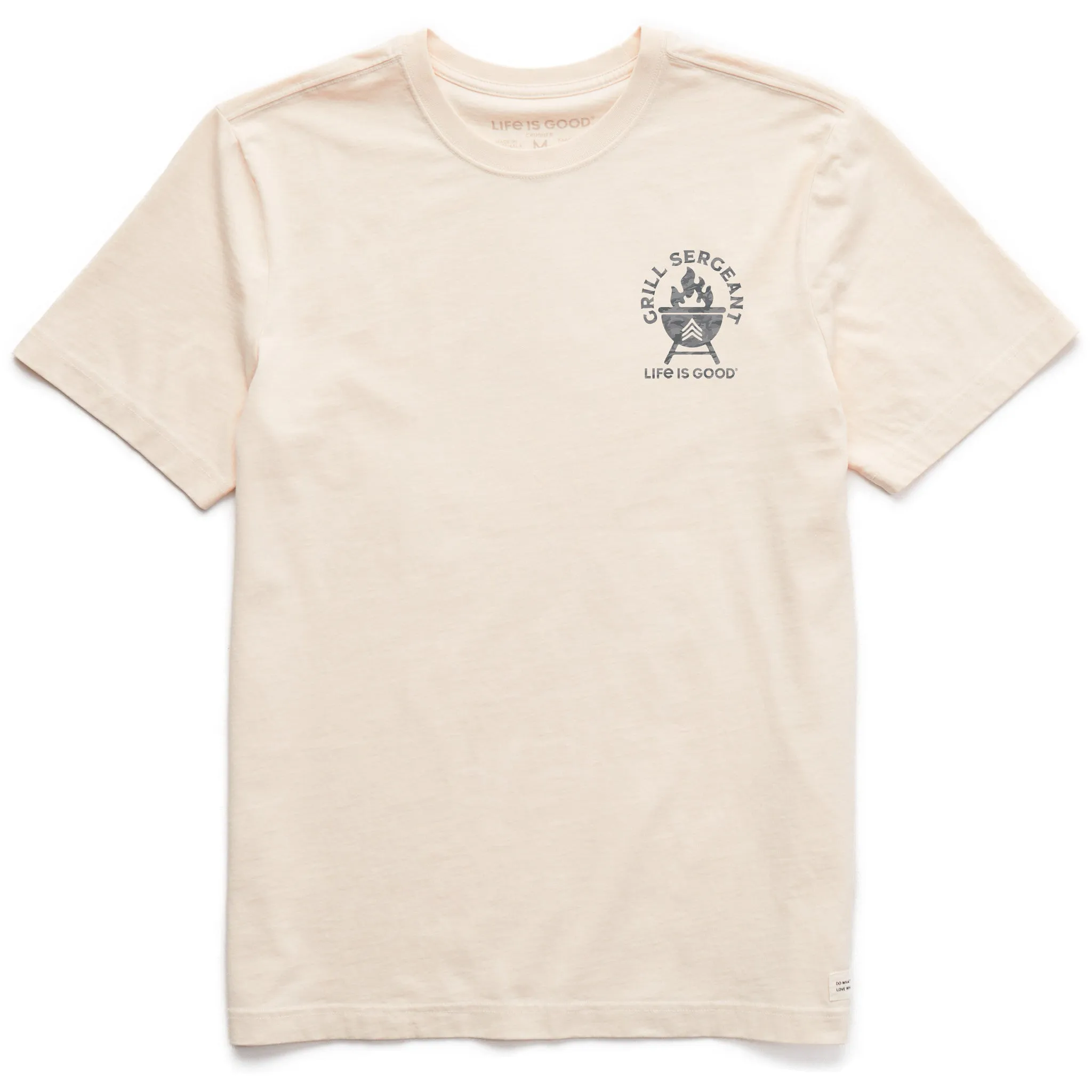 Men's Grill Sergeant Camo Short Sleeve Crusher Tee Life is Good