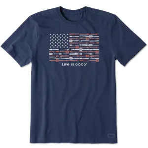 Men's Grill Tools Flag Short Sleeve Tee Life is Good