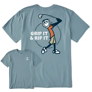 Men's Grip It and Rip It Short Sleeve Crusher Tee Life is Good