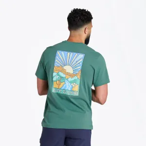 Men's Groovy Stripe Short Sleeve Crusher Tee Life is Good