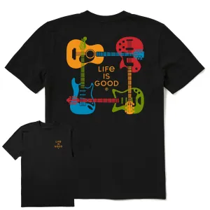 Men's Guitar Case Short Sleeve Tee Life is Good