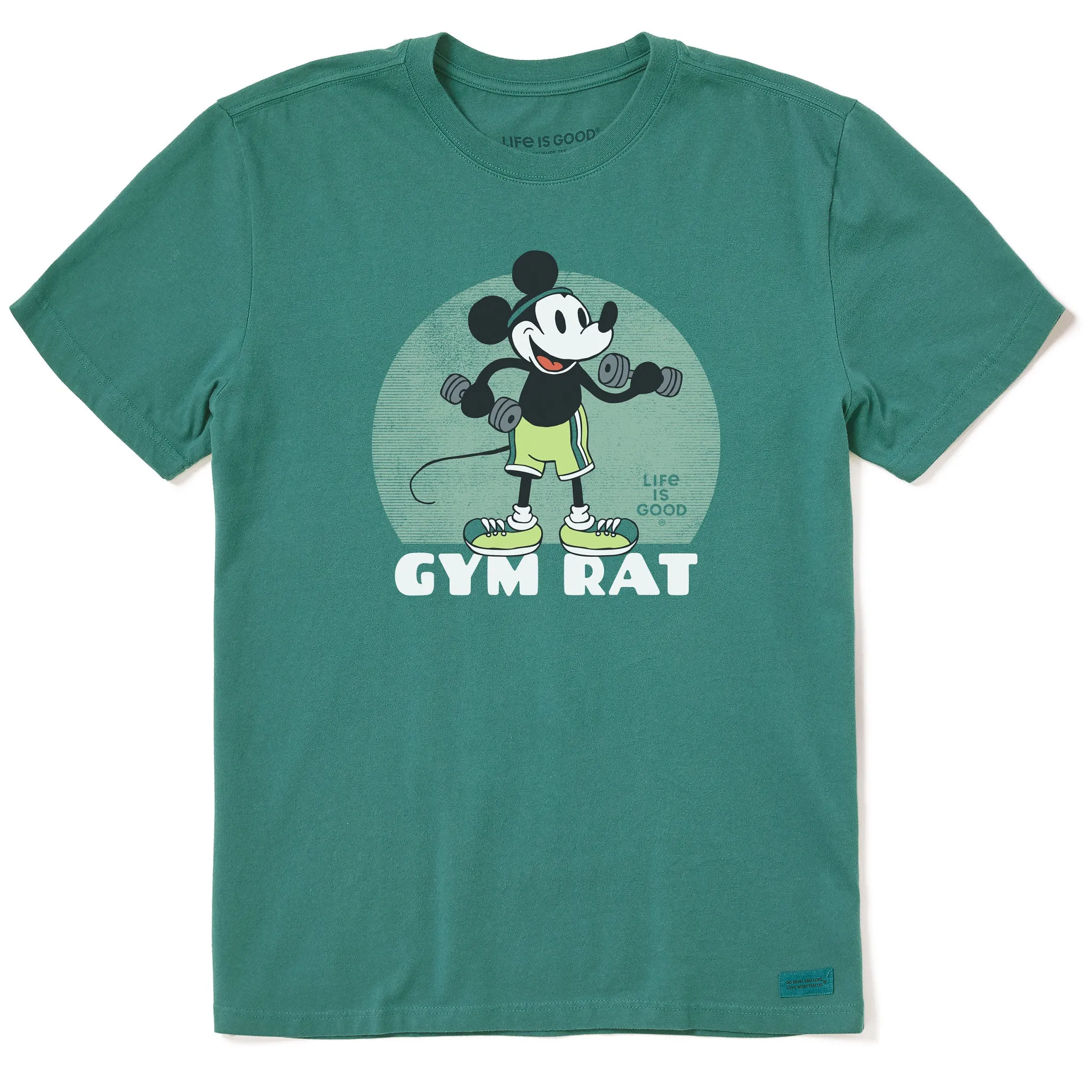 Men's Gym Rat Willie Short Sleeve Crusher Tee Life is Good