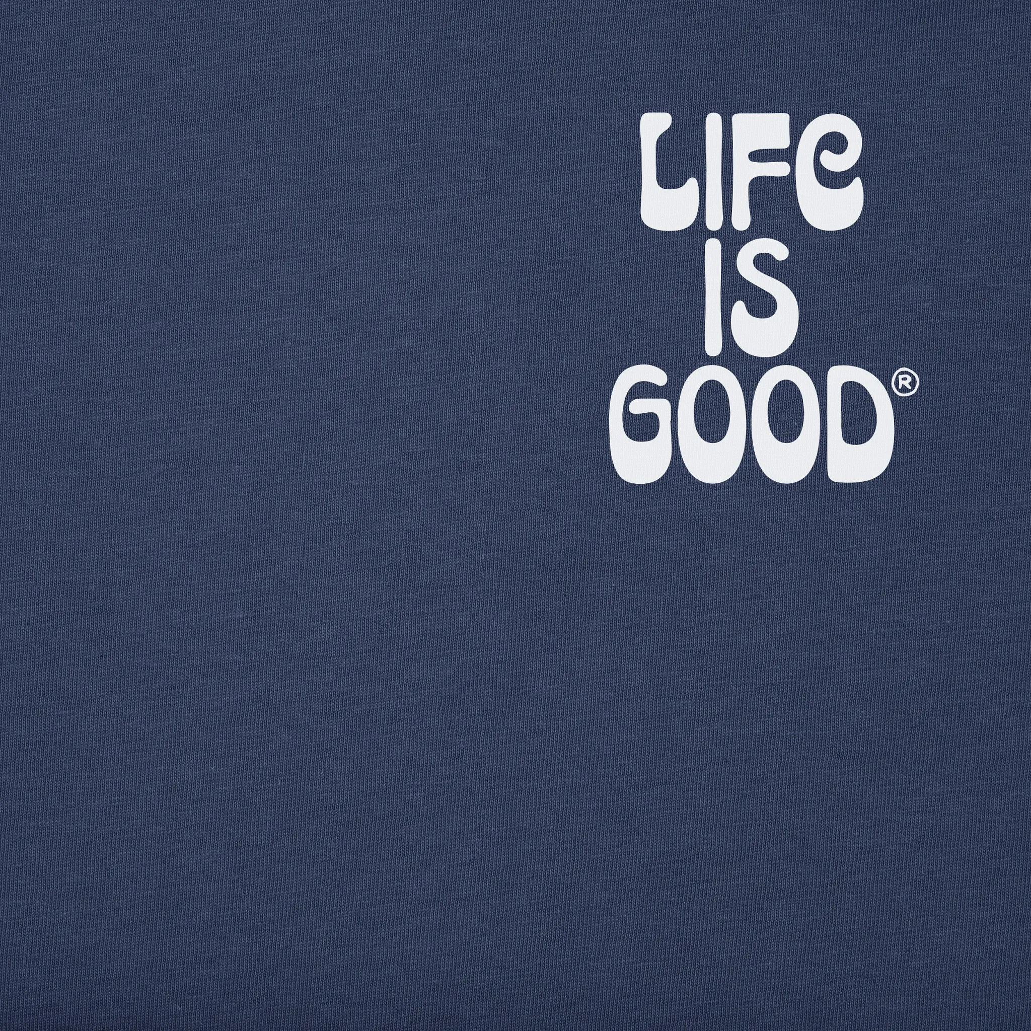 Men's Happiness Comes in Waves Short Sleeve Tee Life is Good