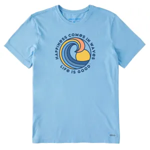 Men's Happiness Comes in Waves Spectrum Short Sleeve Tee Life is Good