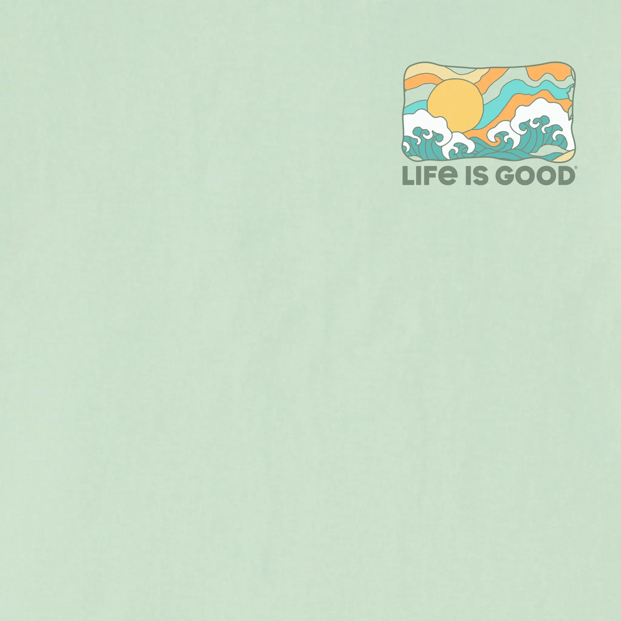Men's Happiness Wave Short Sleeve Crusher Tee Life is Good