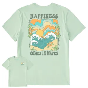 Men's Happiness Wave Short Sleeve Crusher Tee Life is Good