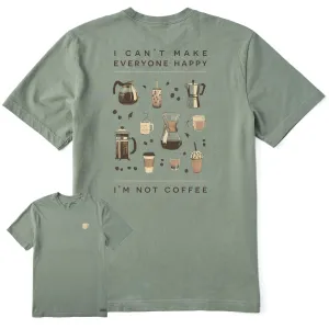 Men's Happy Coffee Short Sleeve Crusher Tee Life is Good