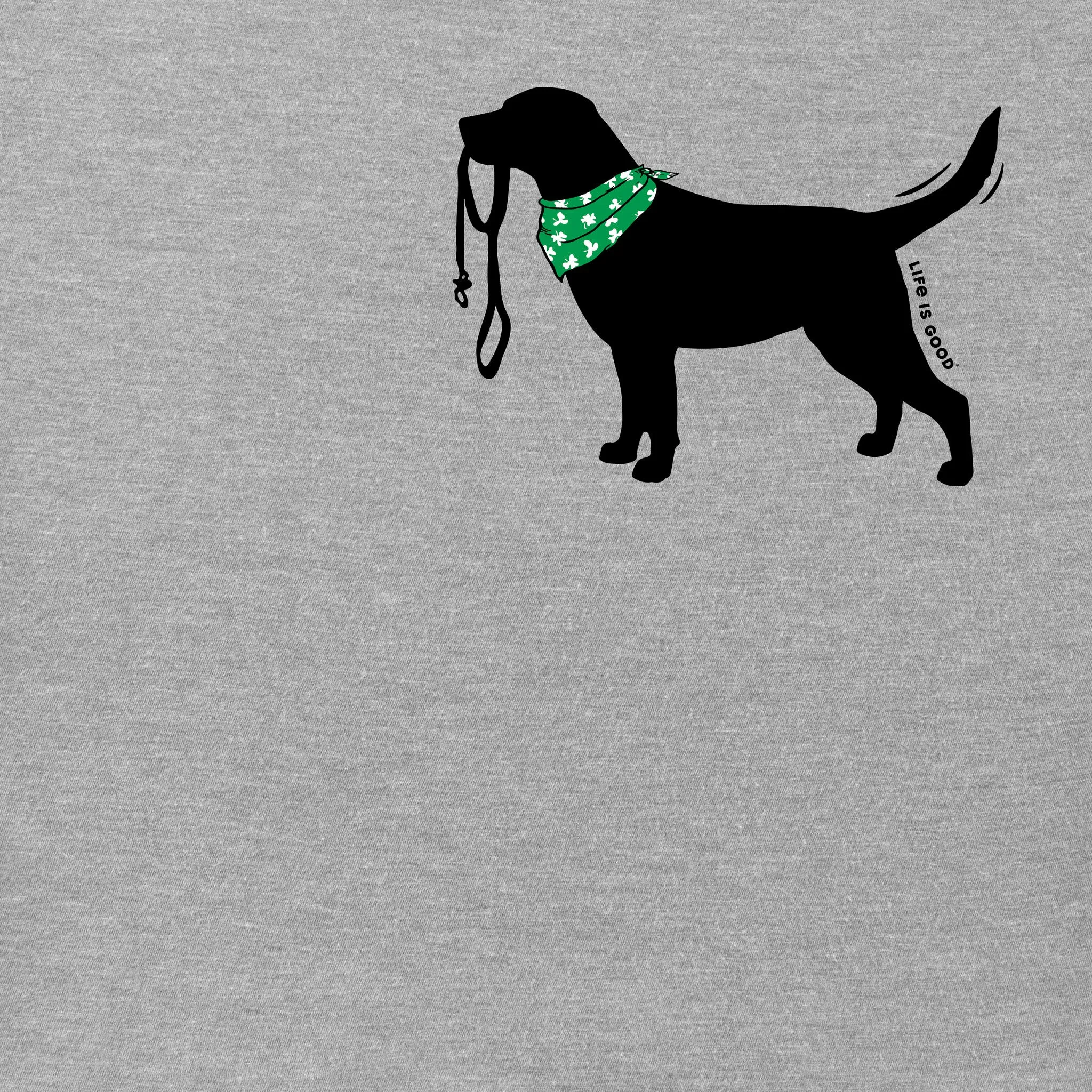 Men's Happy Go Lucky Lab Short Sleeve Crusher Tee Life is Good
