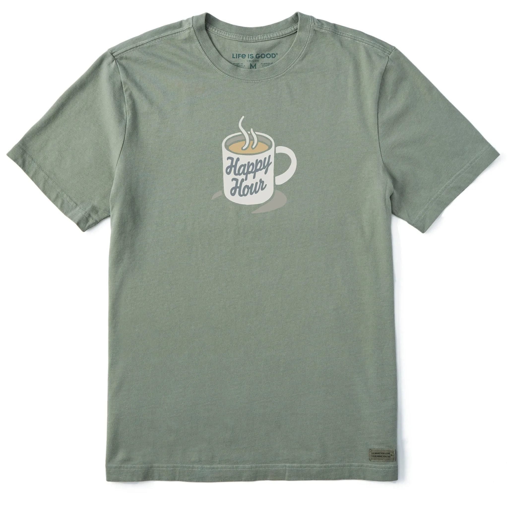 Men's Happy Hour Mug Short Sleeve Crusher Tee Life is Good