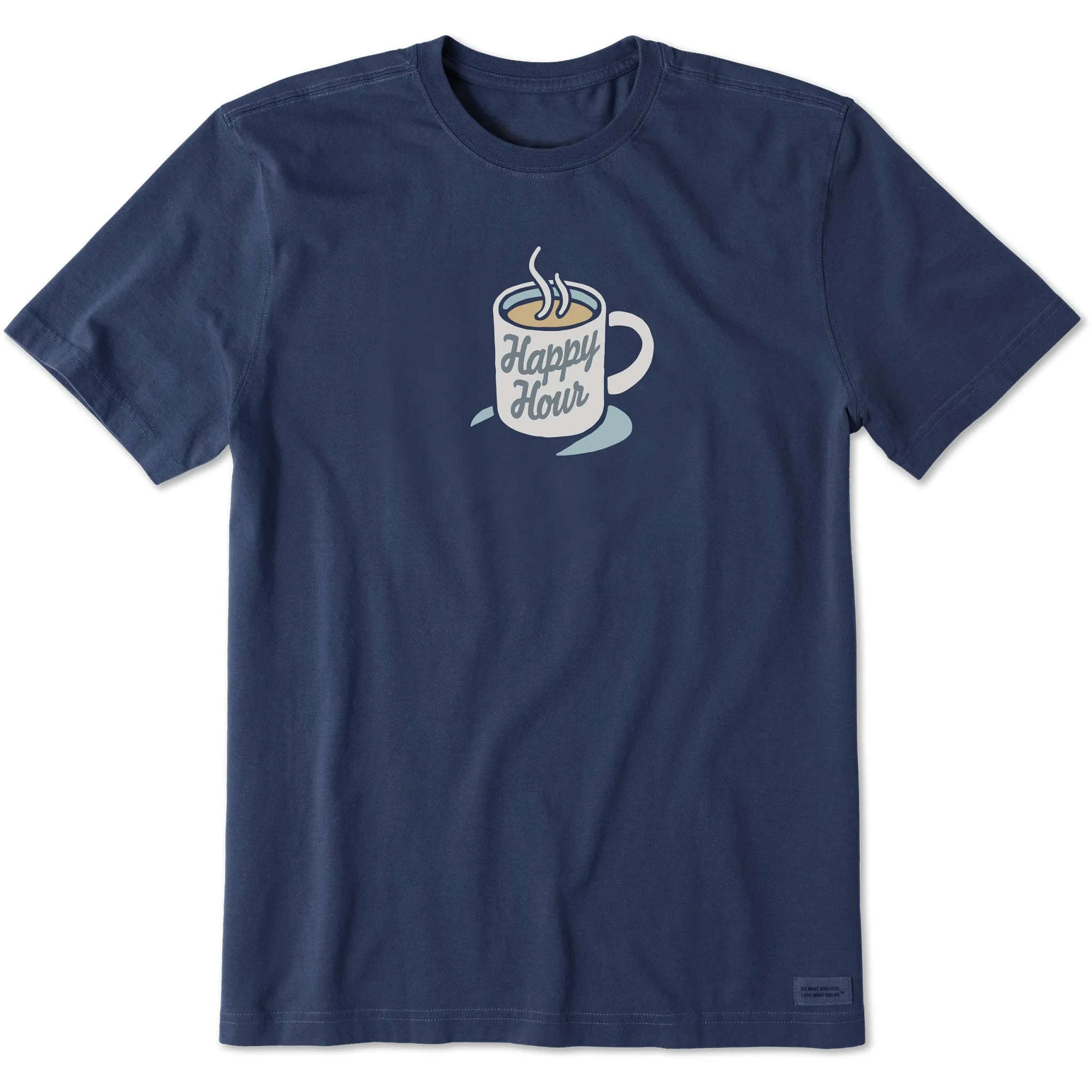 Men's Happy Hour Mug Short Sleeve Crusher Tee Life is Good