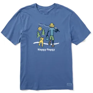 Men's Happy Pappy Fishing Short Sleeve Tee Life is Good