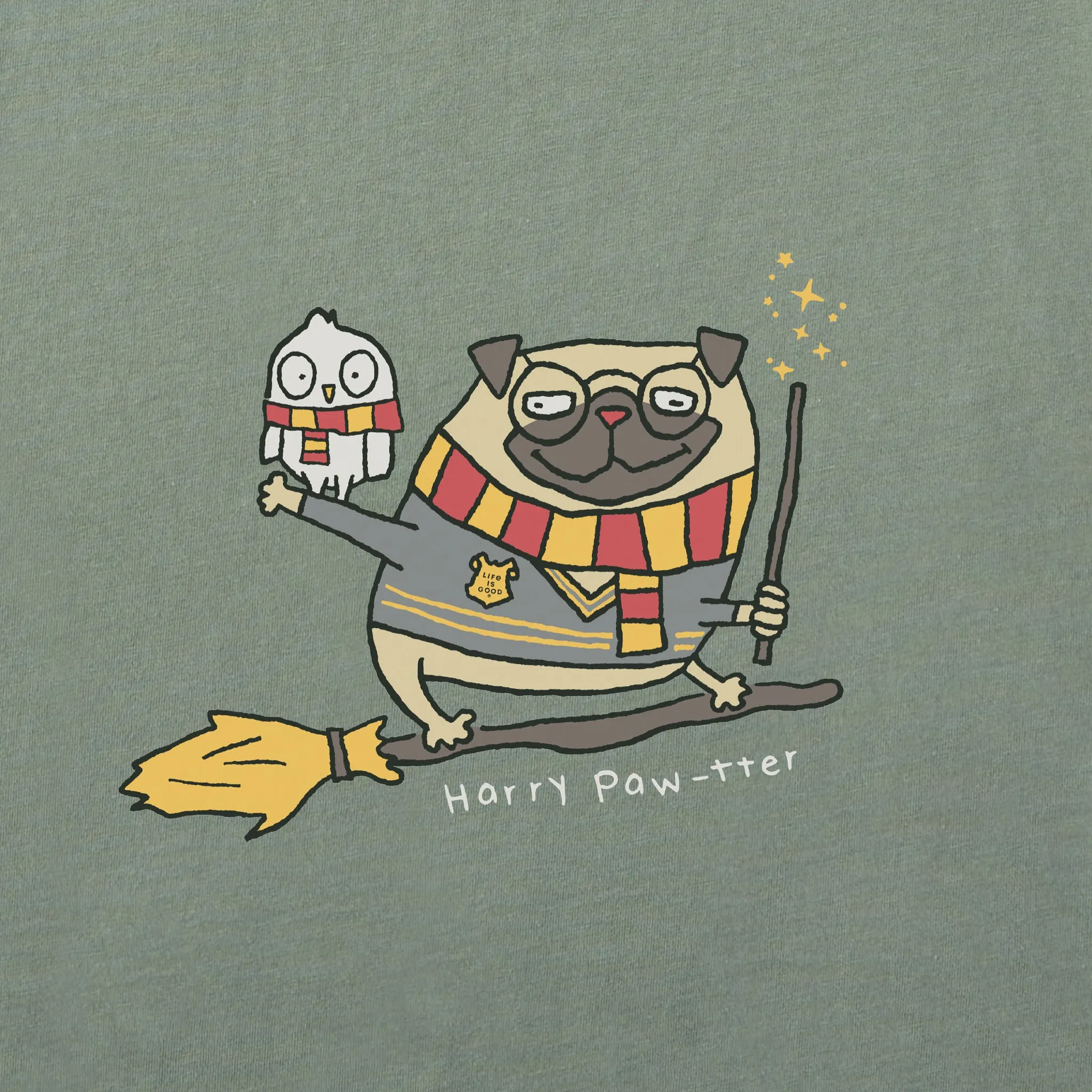 Men's Harry Paw-ter Short Sleeve Tee Life is Good