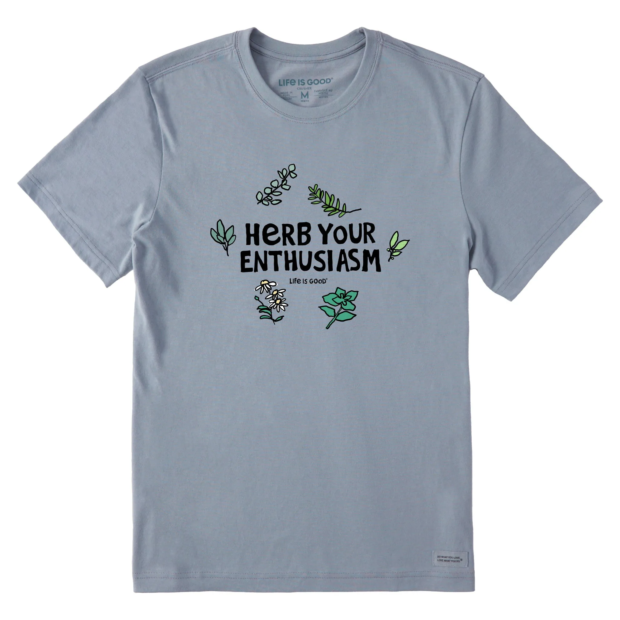 Men's Herb Your Enthusiasm Short Sleeve Crusher Tee Life is Good