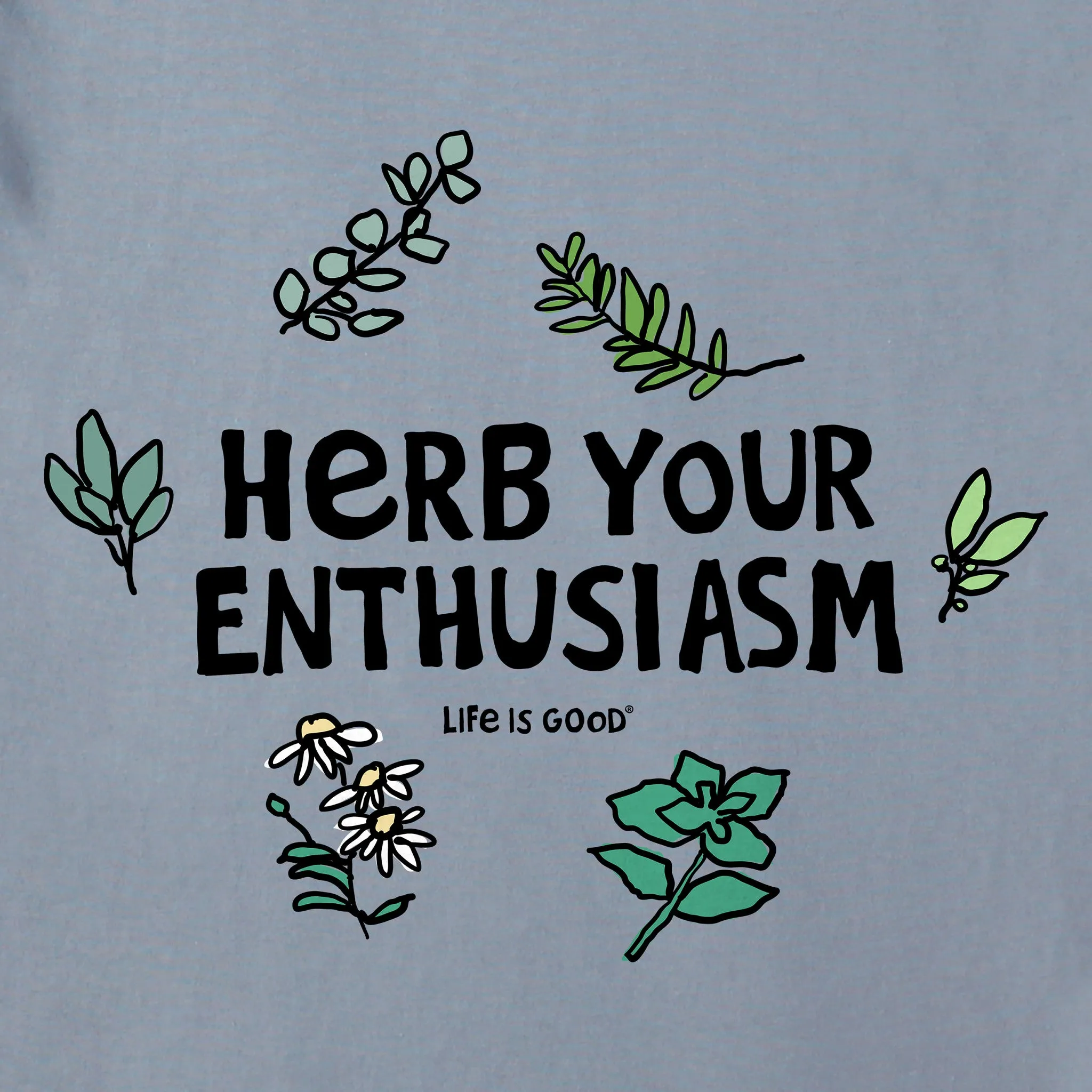 Men's Herb Your Enthusiasm Short Sleeve Crusher Tee Life is Good