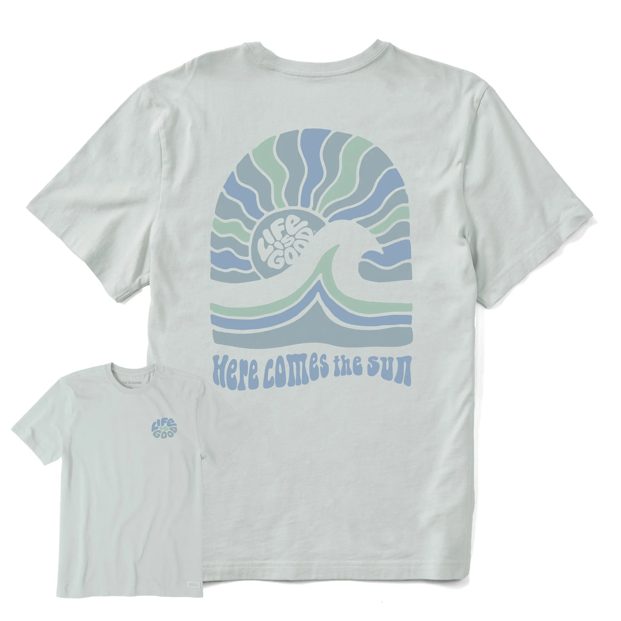 Men's Here Comes The Sunshine Arch Short Sleeve Crusher-LITE Tee Life is Good
