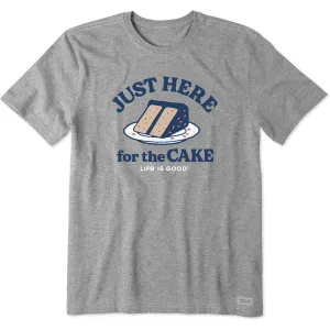 Men's Here for the Cake Short Sleeve Tee Life is Good