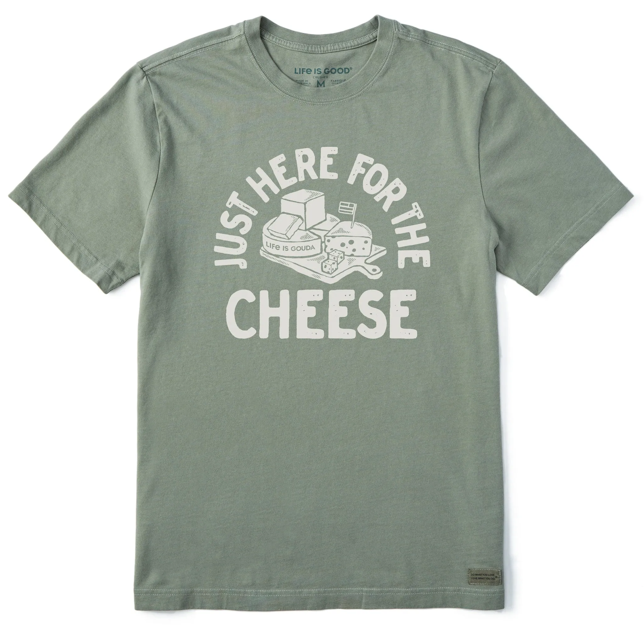 Men's Here for the Cheese Short Sleeve Tee Life is Good