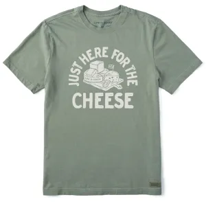 Men's Here for the Cheese Short Sleeve Tee Life is Good