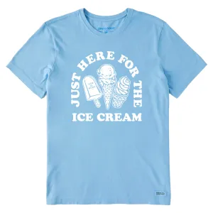 Men's Here for the Ice Cream Short Sleeve Tee Life is Good