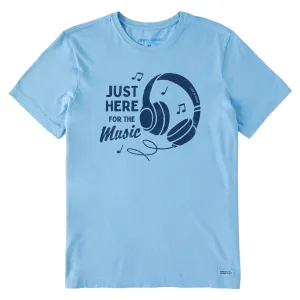 Men's Here for the Music Short Sleeve Tee Life is Good