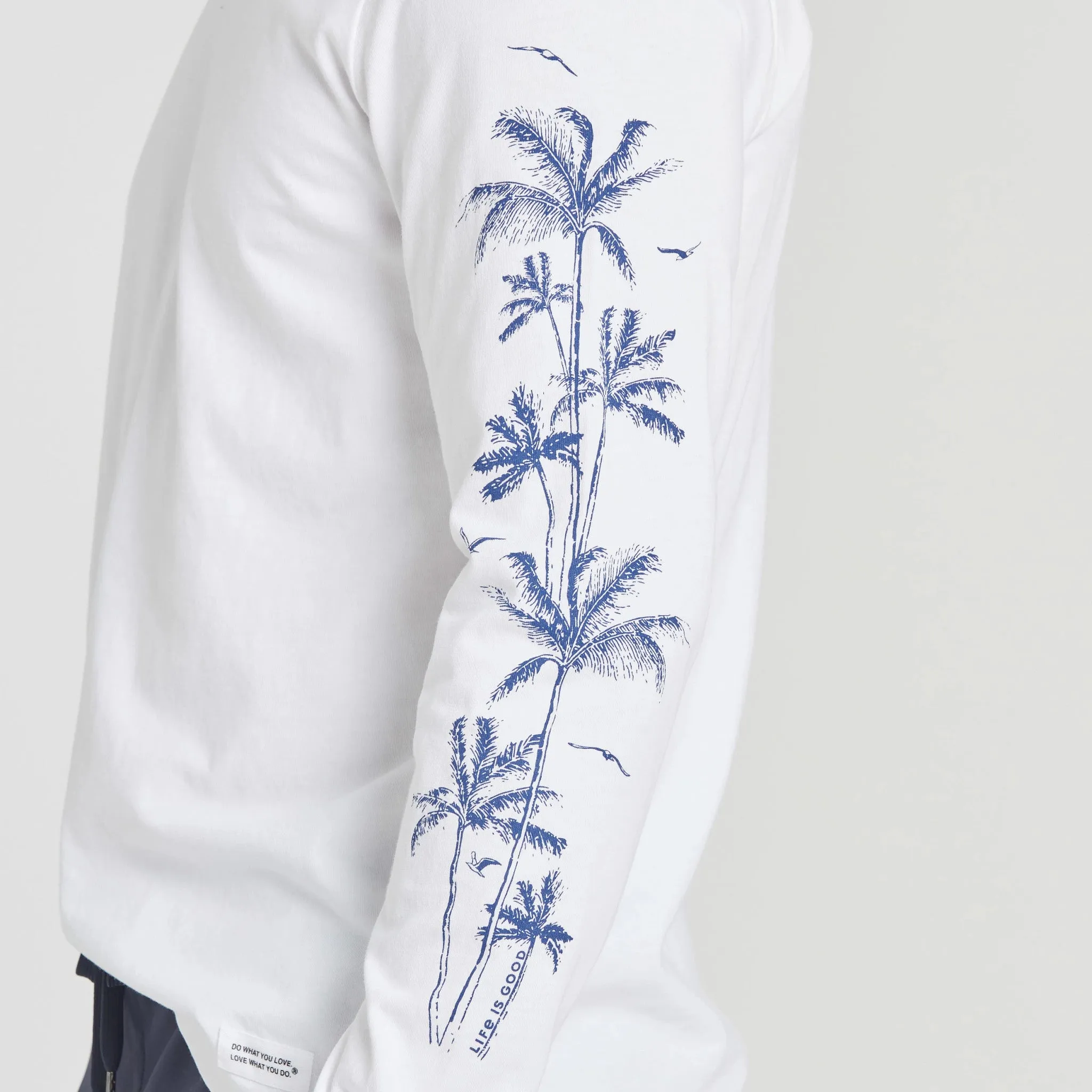 Men's Here For The Palms Long Sleeve Crusher Tee Life is Good