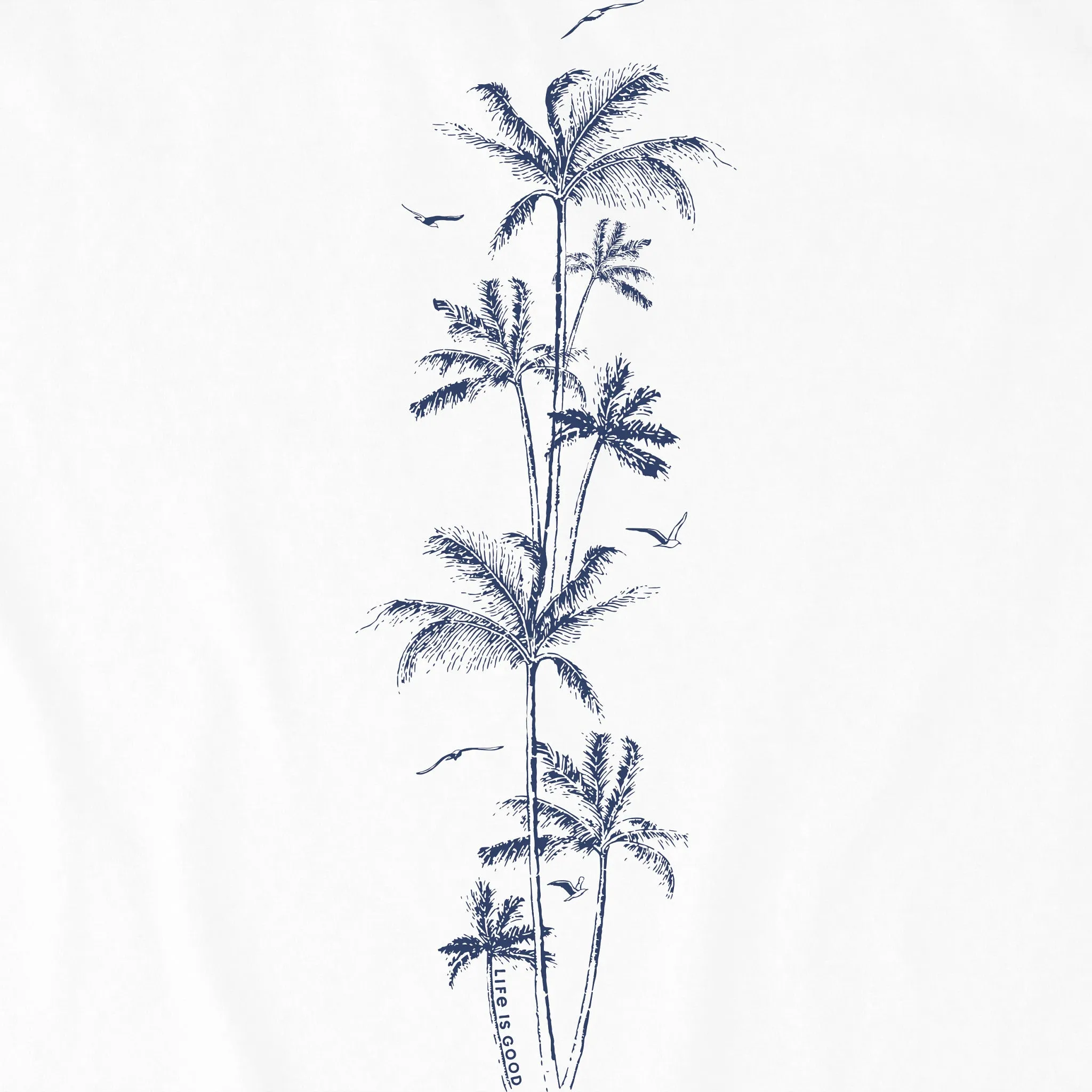 Men's Here For The Palms Long Sleeve Crusher Tee Life is Good