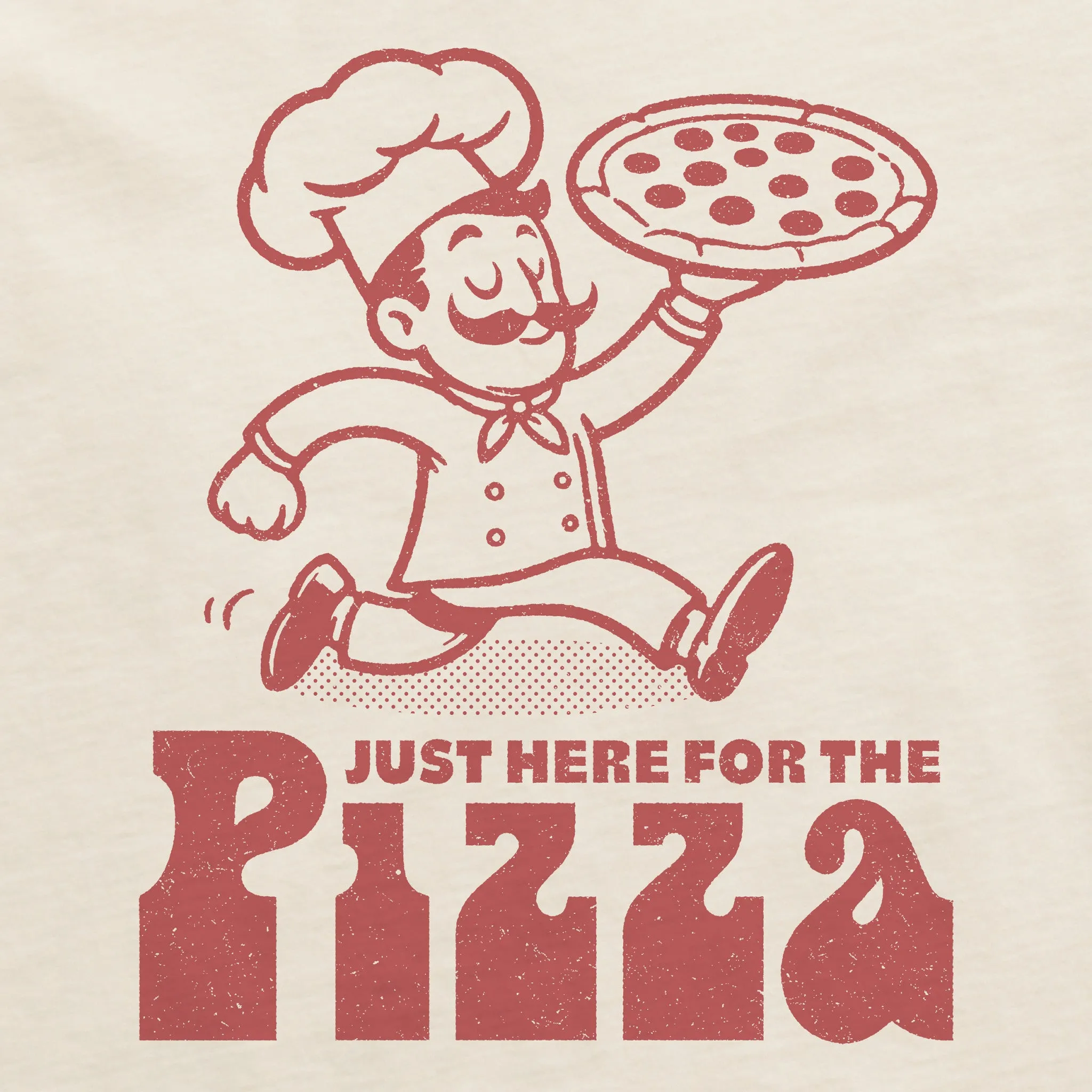 Men's Here for the Pizza Short Sleeve Crusher Tee Life is Good