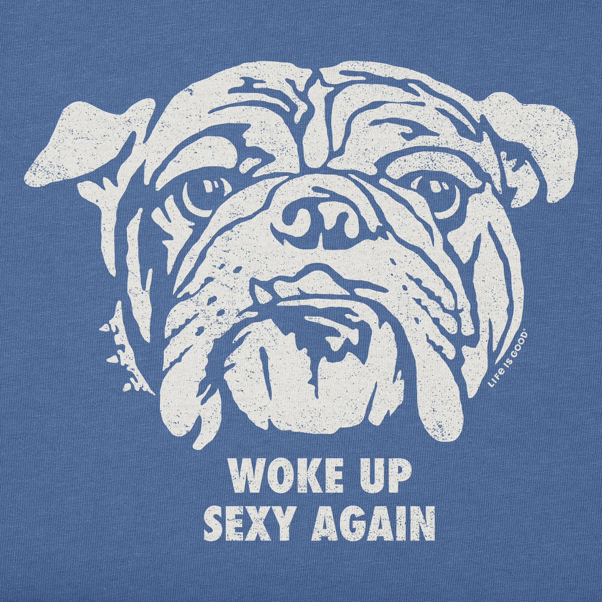 Men's High-Low Bulldog Short Sleeve Tee Life is Good
