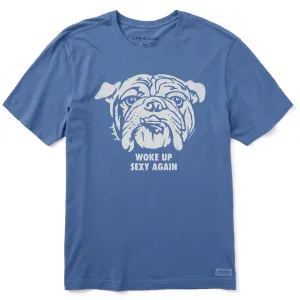 Men's High-Low Bulldog Short Sleeve Tee Life is Good