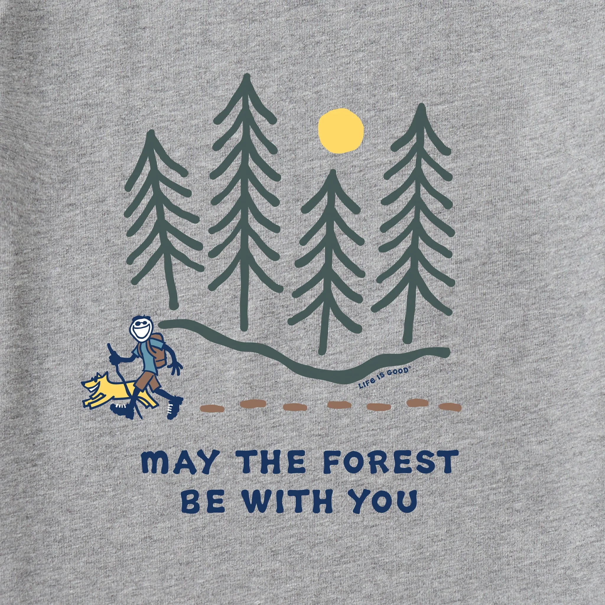 Men's Hiking Through the Forest Short Sleeve Crusher Tee Life is Good