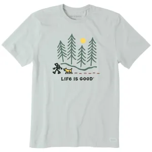 Men's Hiking through the Woods Short Sleeve Tee Life is Good