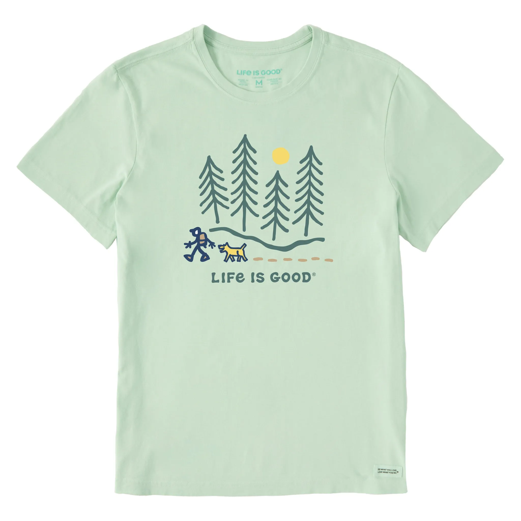 Men's Hiking through the Woods Short Sleeve Tee Life is Good