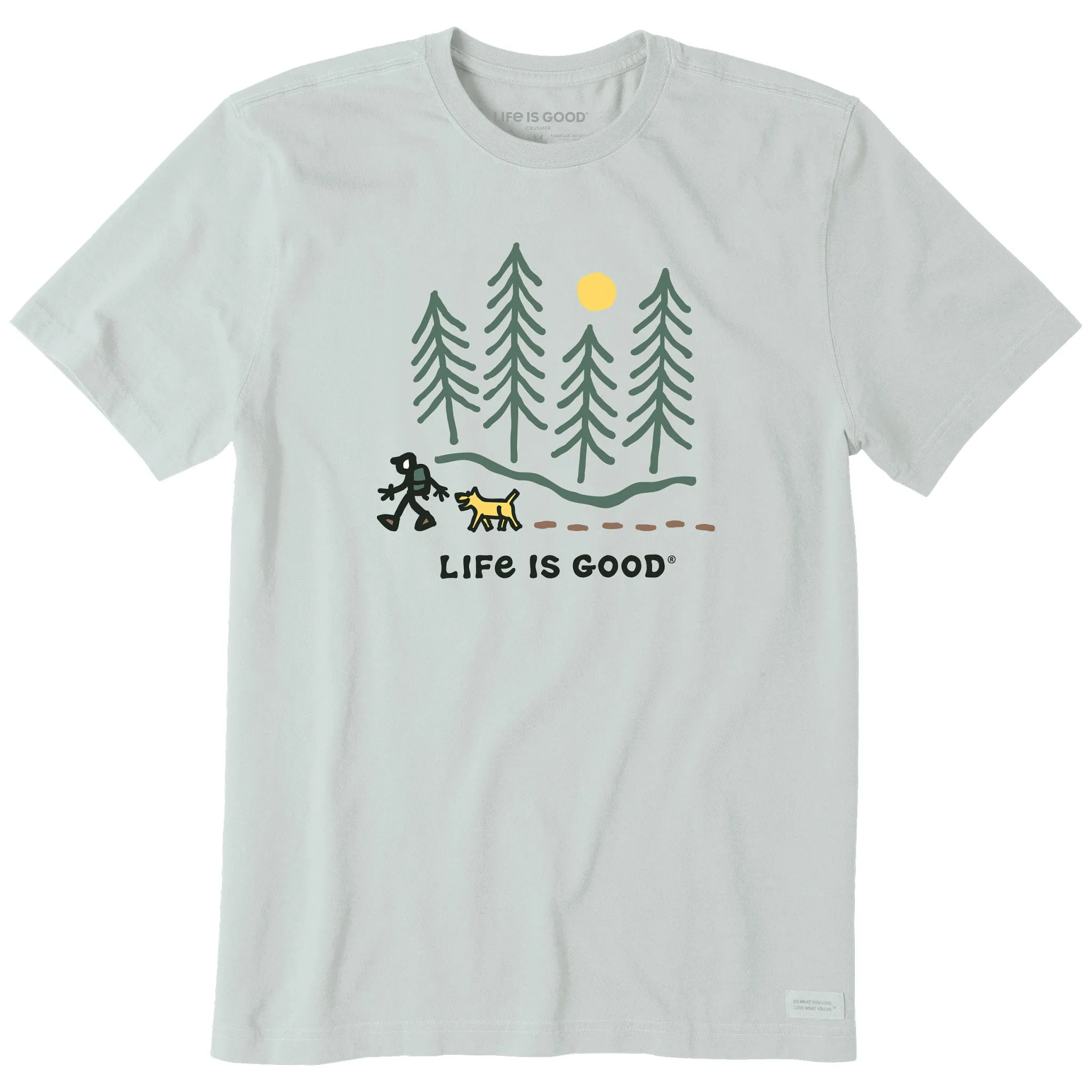 Men's Hiking through the Woods Short Sleeve Tee Life is Good